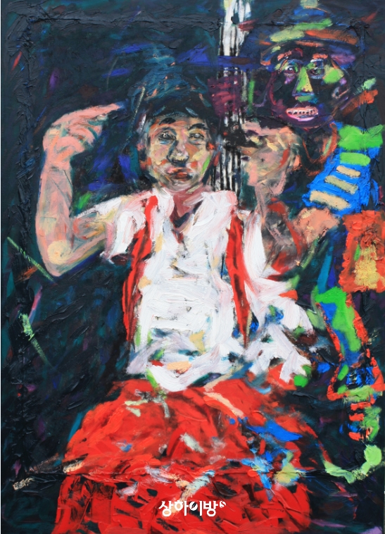 내 아이디어를 가져 가지마,  Don,t Steal ,91x65cm,2014,Oil on Canvas